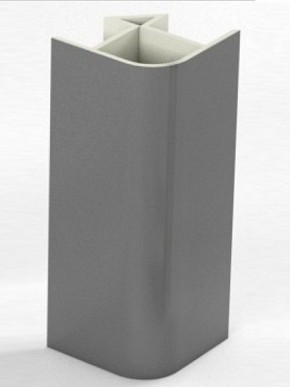 Угловое соединение для цоколя 90 гр. h100 мм (Алюминий; Белый; Венге; Дуб Сонома; Черный) в Троицке - troick.mebel-74.com | фото