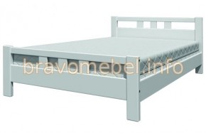 ВЕРОНИКА-2 Кровать из массива 900 (Белый античный) в Троицке - troick.mebel-74.com | фото