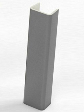 Торцевая заглушка  для цоколя h100 мм (Алюминий; Венге; Дуб Сонома, Белый, Черный) в Троицке - troick.mebel-74.com | фото