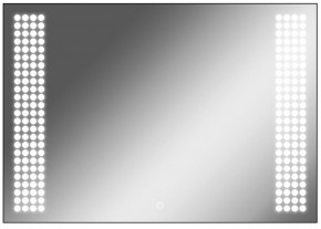 Зеркало Cosmo 100 black с подсветкой Sansa (SC1047Z) в Троицке - troick.mebel-74.com | фото