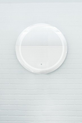 Зеркало Gia 75 white с подсветкой Sansa (SGa1044Z) в Троицке - troick.mebel-74.com | фото