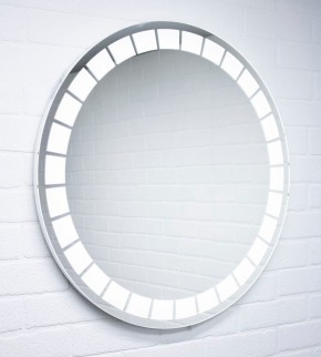 Зеркало Маскат 700х700 с подсветкой Домино (GL7057Z) в Троицке - troick.mebel-74.com | фото