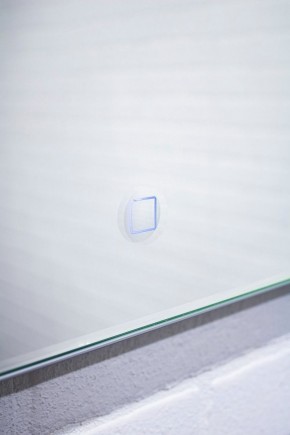 Зеркало Quadro 100 alum (линза) с подсветкой Sansa (SQL1030Z) в Троицке - troick.mebel-74.com | фото